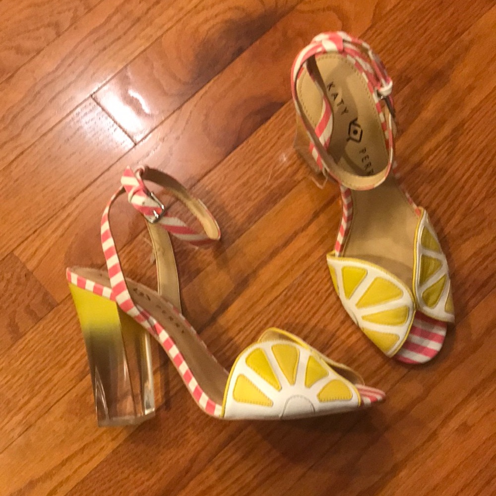 NEVER WORN KATY PERFY RARE HEELS 👠🍋